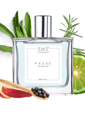 EM5™ Pause Perfume EDP Spray for Men | Aromatic Fresh Amber Fragrance Accords | Luxury Gift for Him | Variants Available: 50 ml Spray / 15 ml Spray