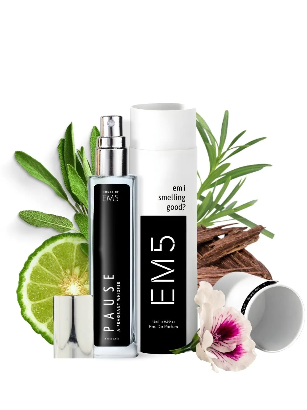EM5™ Pause Perfume EDP Spray for Men | Aromatic Fresh Amber Fragrance Accords | Luxury Gift for Him | Variants Available: 50 ml Spray / 15 ml Spray