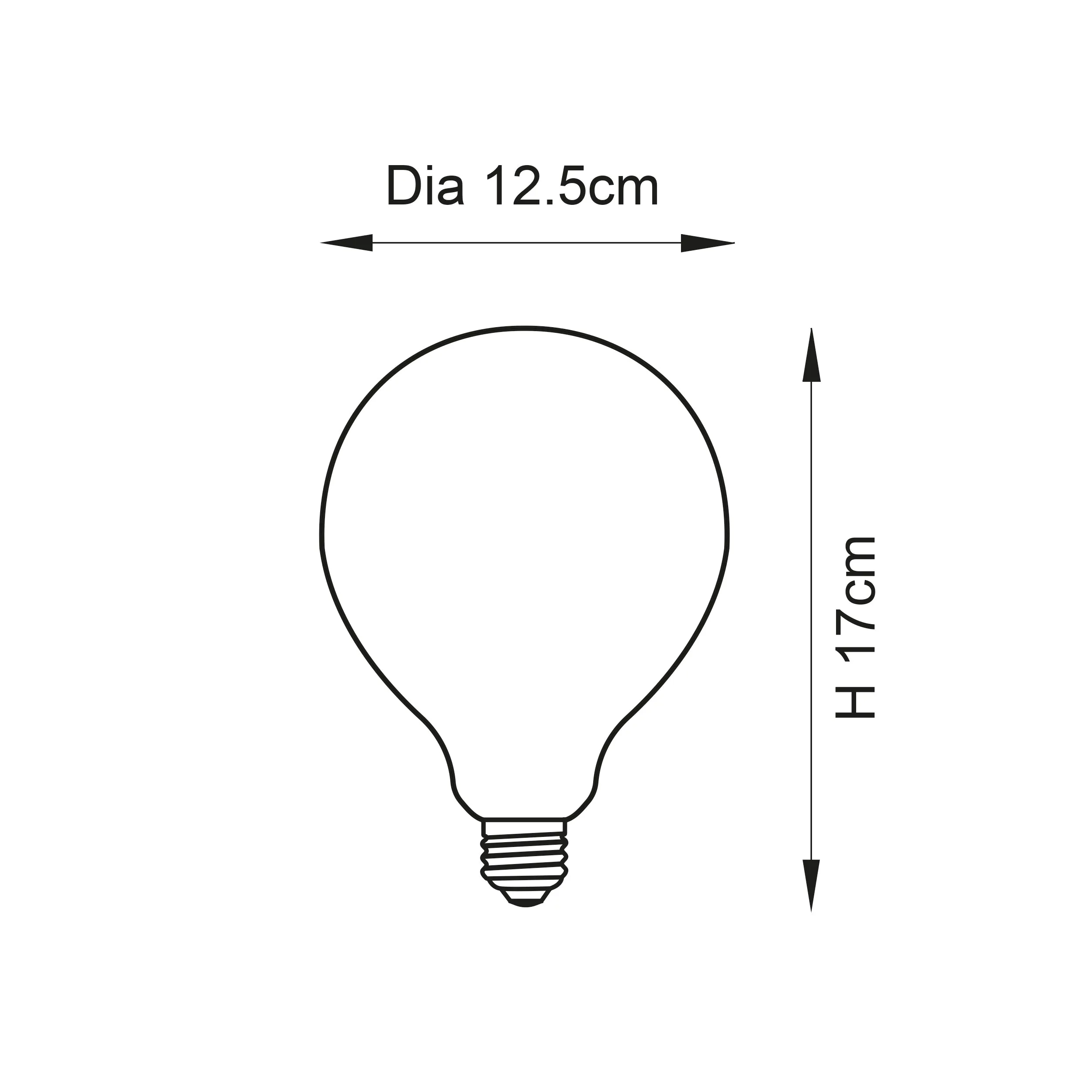 Endon 102614 Opaline 1lt Accessory Opal glass 12W LED E27 Warm White