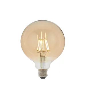 Endon 93031 E27 LED filament globe 1lt Accessory Amber glass 6W LED E27 Warm White