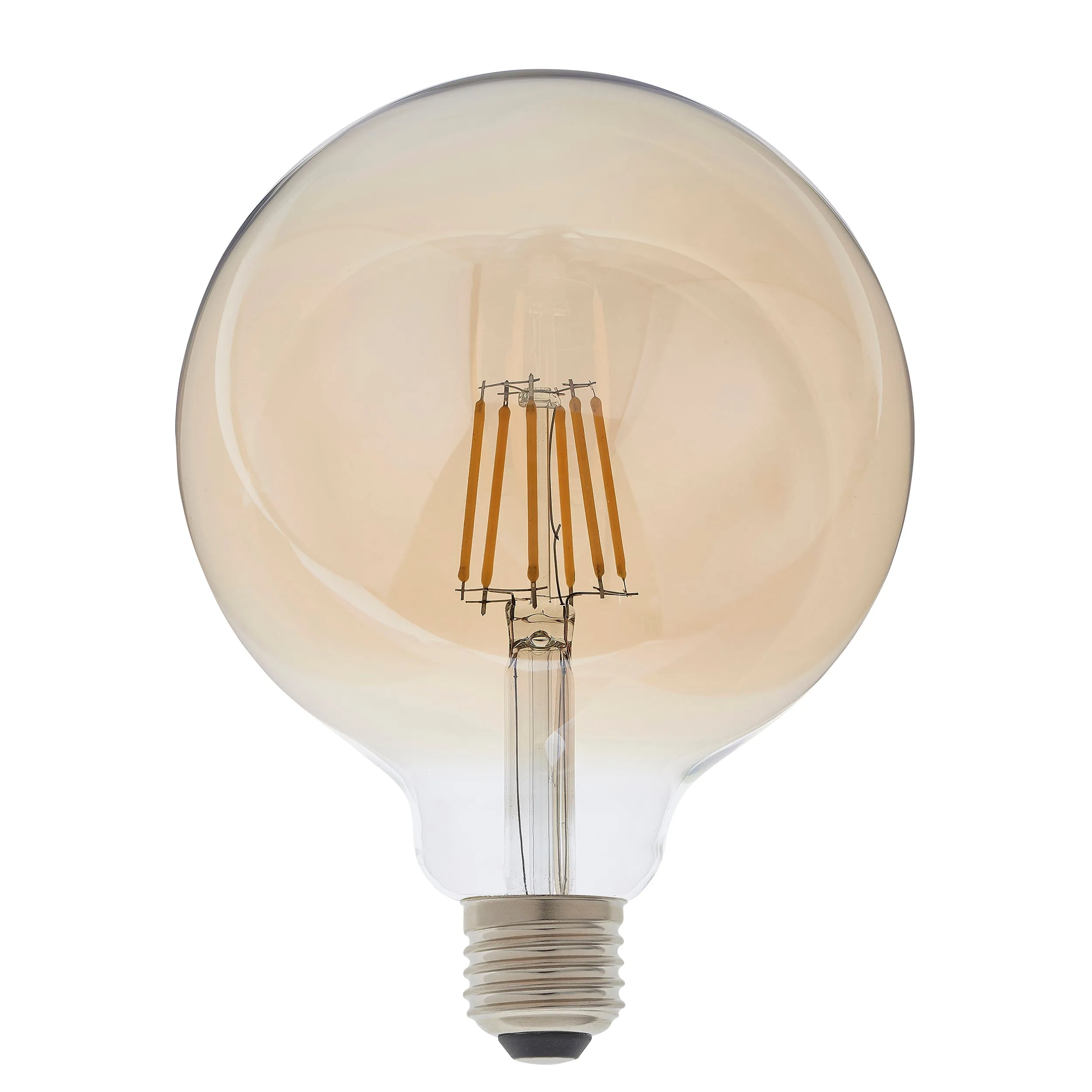 Endon 93031 E27 LED filament globe 1lt Accessory Amber glass 6W LED E27 Warm White