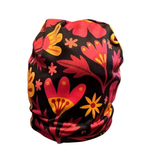 Fancy Floral Fleece Lined Hat