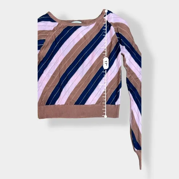 Foxiedox Striped Knit Skirt and Crop‎ Top Set Size S