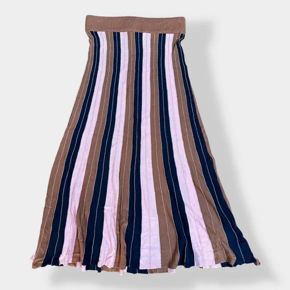 Foxiedox Striped Knit Skirt and Crop‎ Top Set Size S