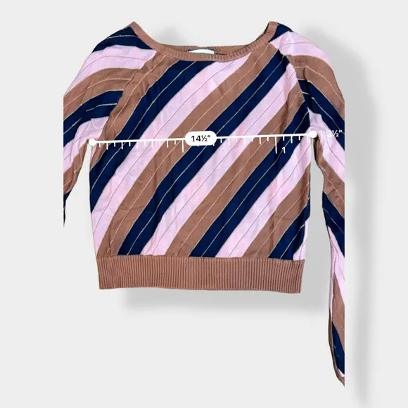Foxiedox Striped Knit Skirt and Crop‎ Top Set Size S