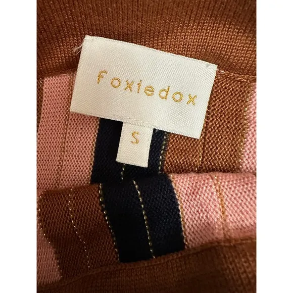 Foxiedox Striped Knit Skirt and Crop‎ Top Set Size S