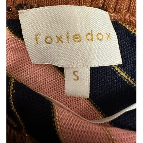 Foxiedox Striped Knit Skirt and Crop‎ Top Set Size S