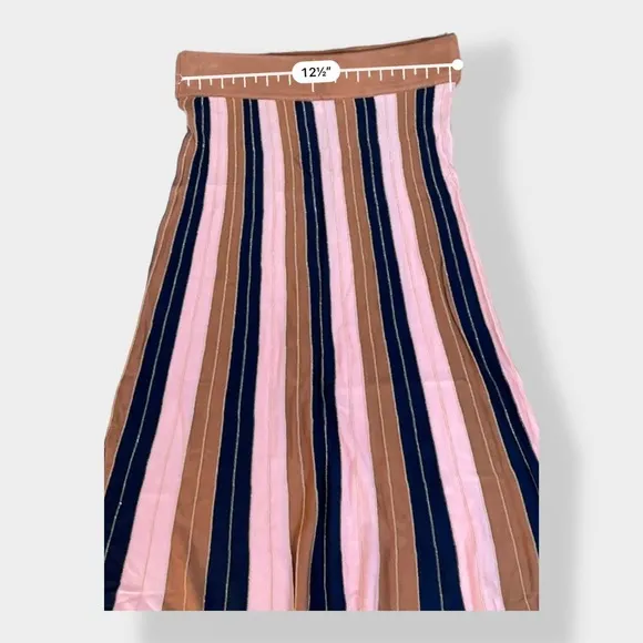 Foxiedox Striped Knit Skirt and Crop‎ Top Set Size S