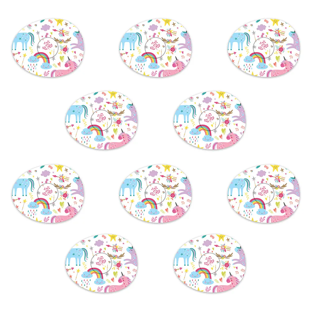 Freestyle Libre Pastel Unicorns Design Patches