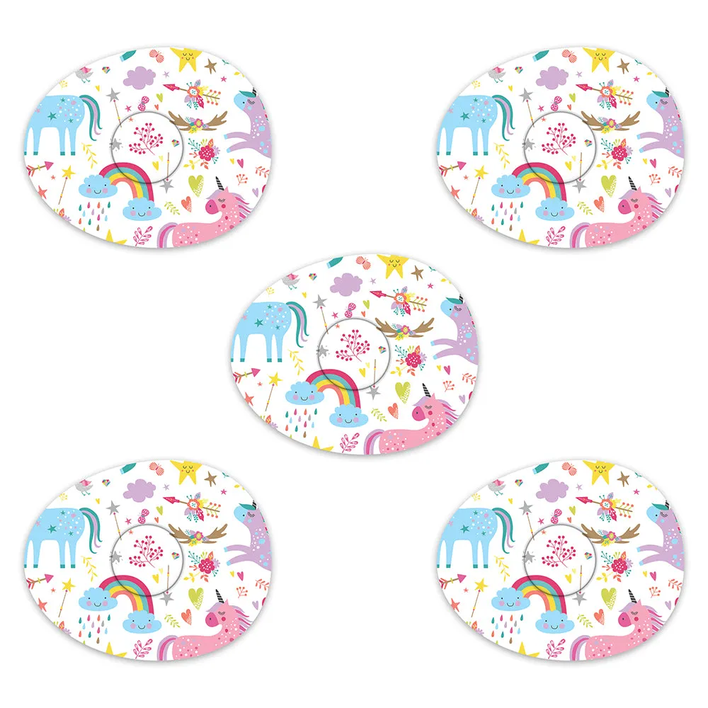 Freestyle Libre Pastel Unicorns Design Patches