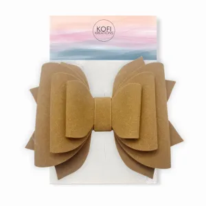 Gold | Suede Hair Bow