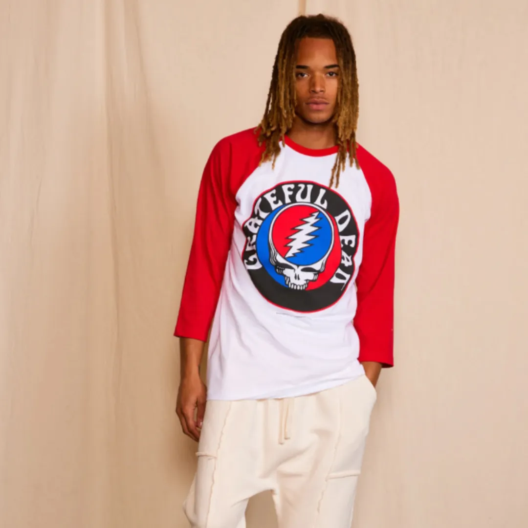 Grateful Dead Stealie Baseball Men's Tee