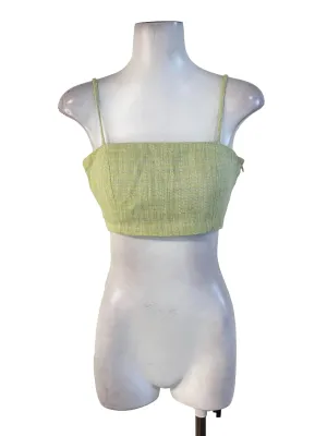 Green Woven Tube Top LB