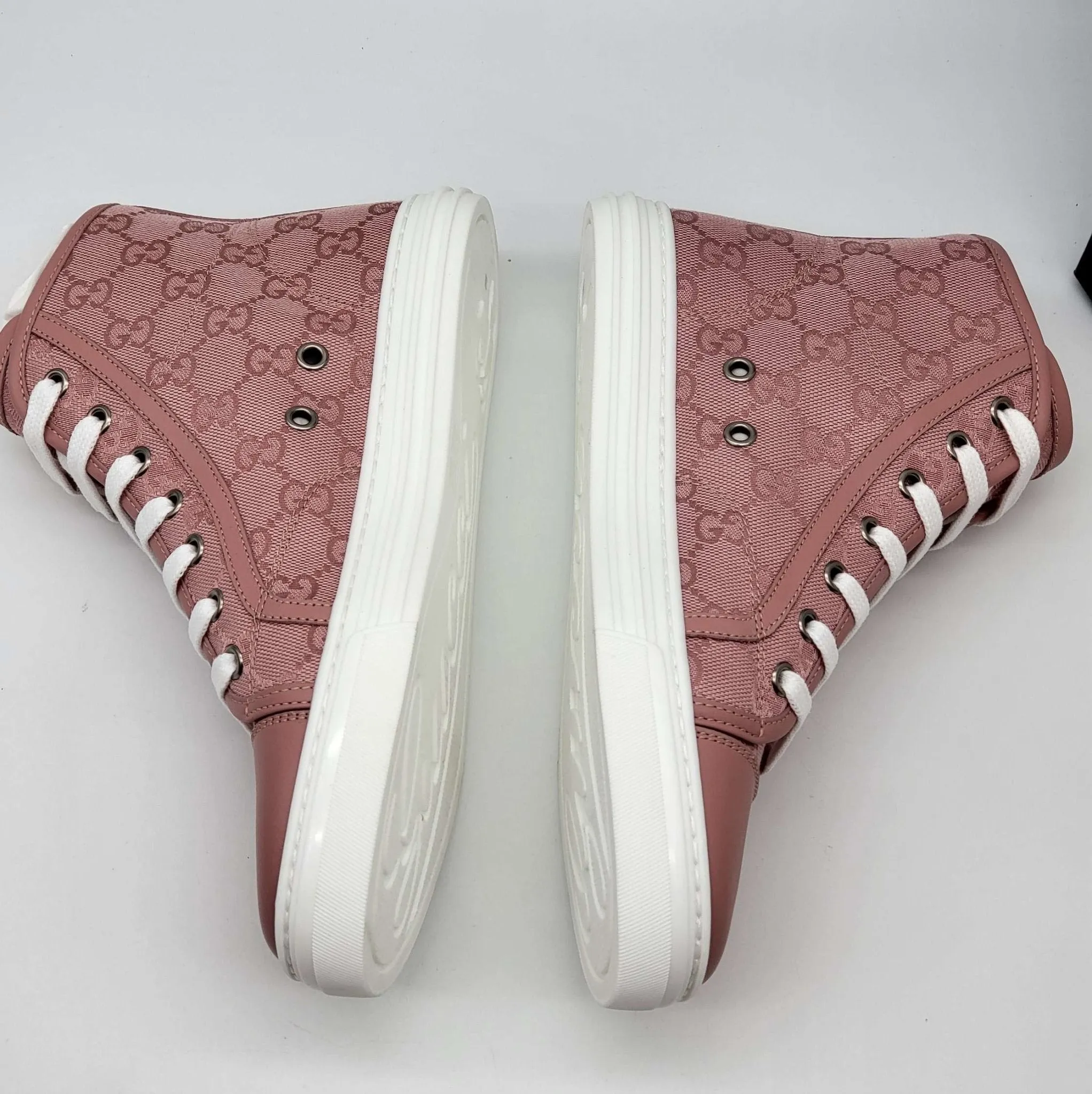 Gucci GG Miro Soft Pink & White Sneaker Shoes