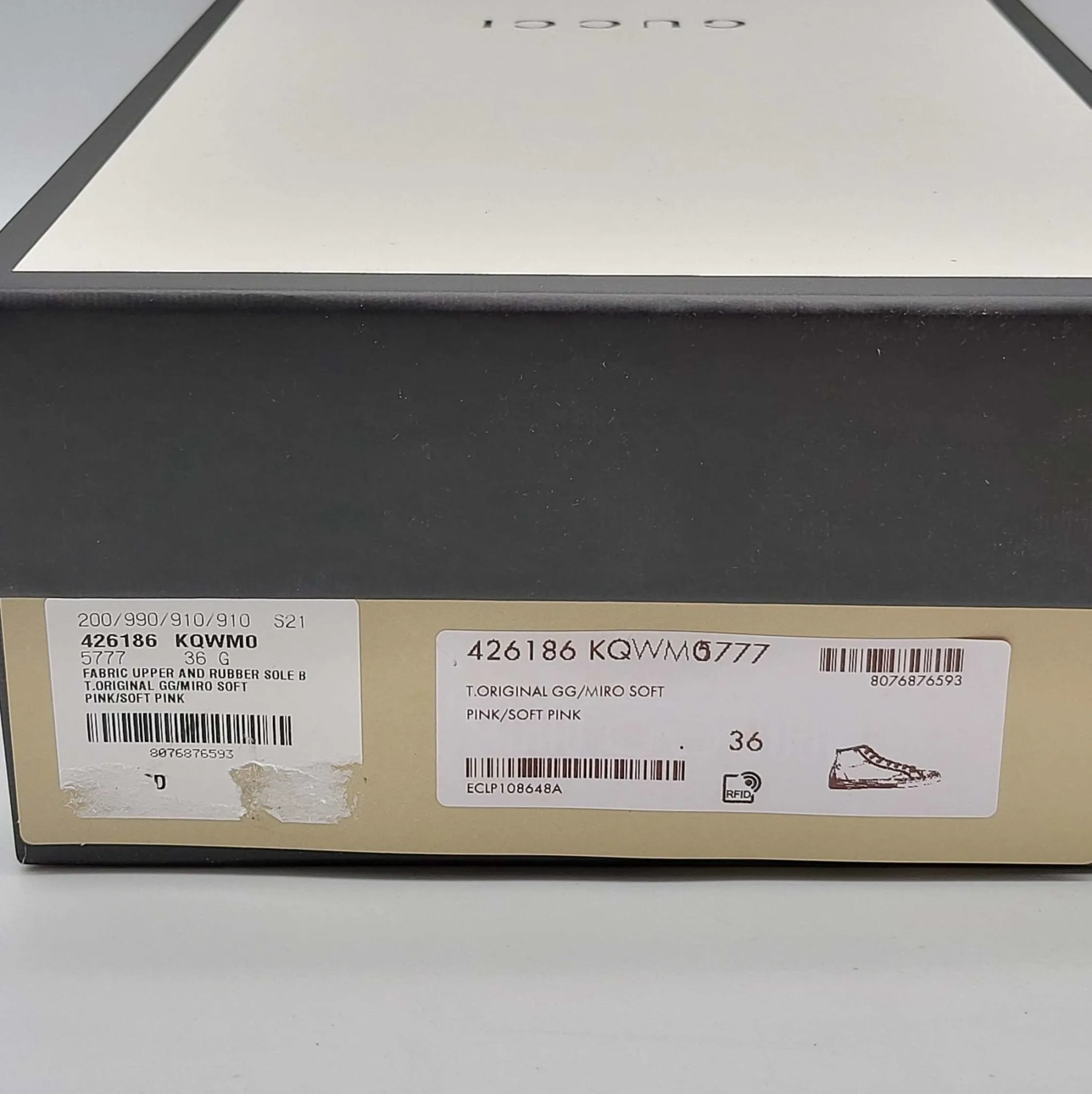 Gucci GG Miro Soft Pink & White Sneaker Shoes
