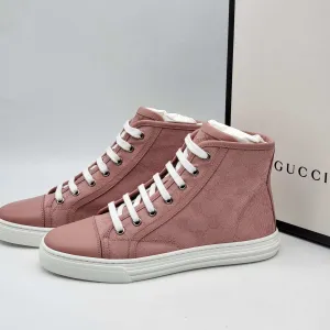 Gucci GG Miro Soft Pink & White Sneaker Shoes