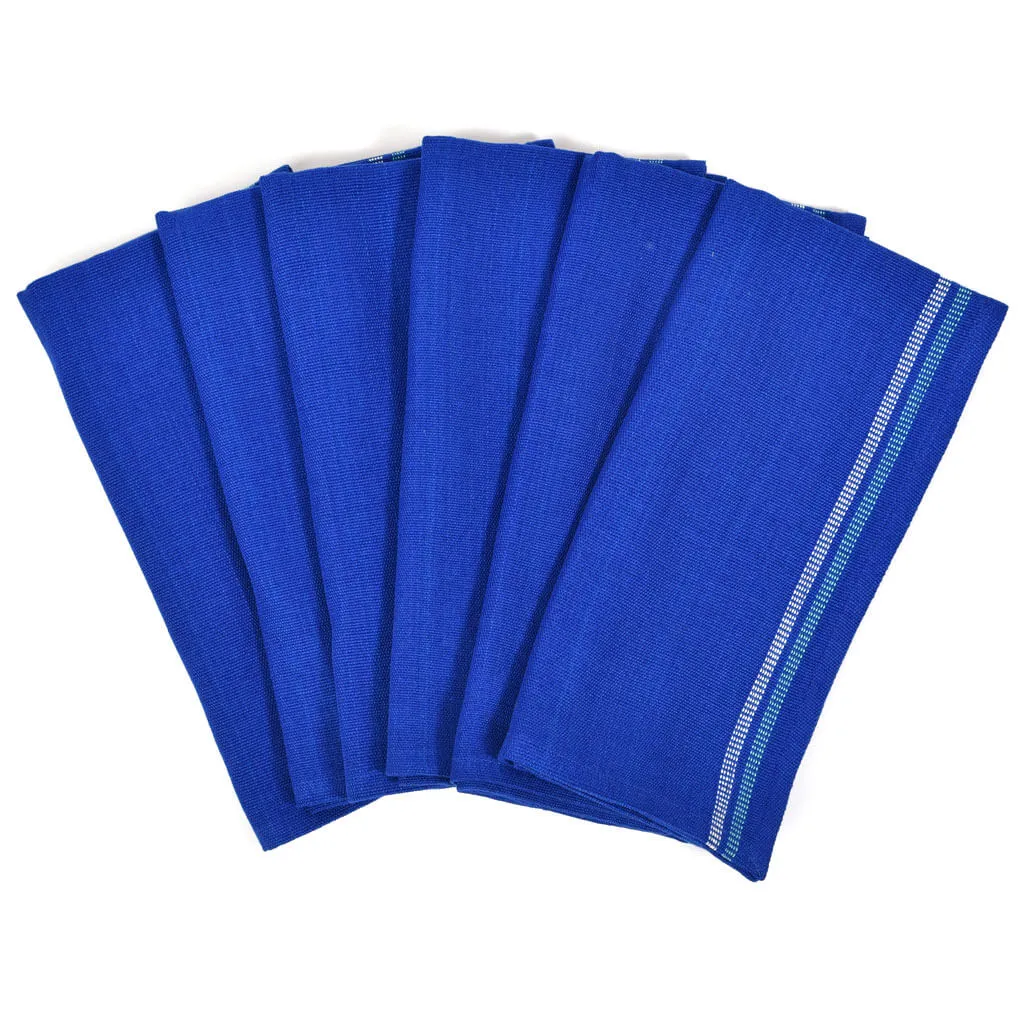 Hand Woven Celebration Napkins | Cobalt