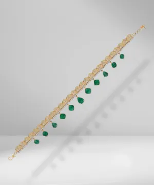 Hand Woven Gold Lace Necklace