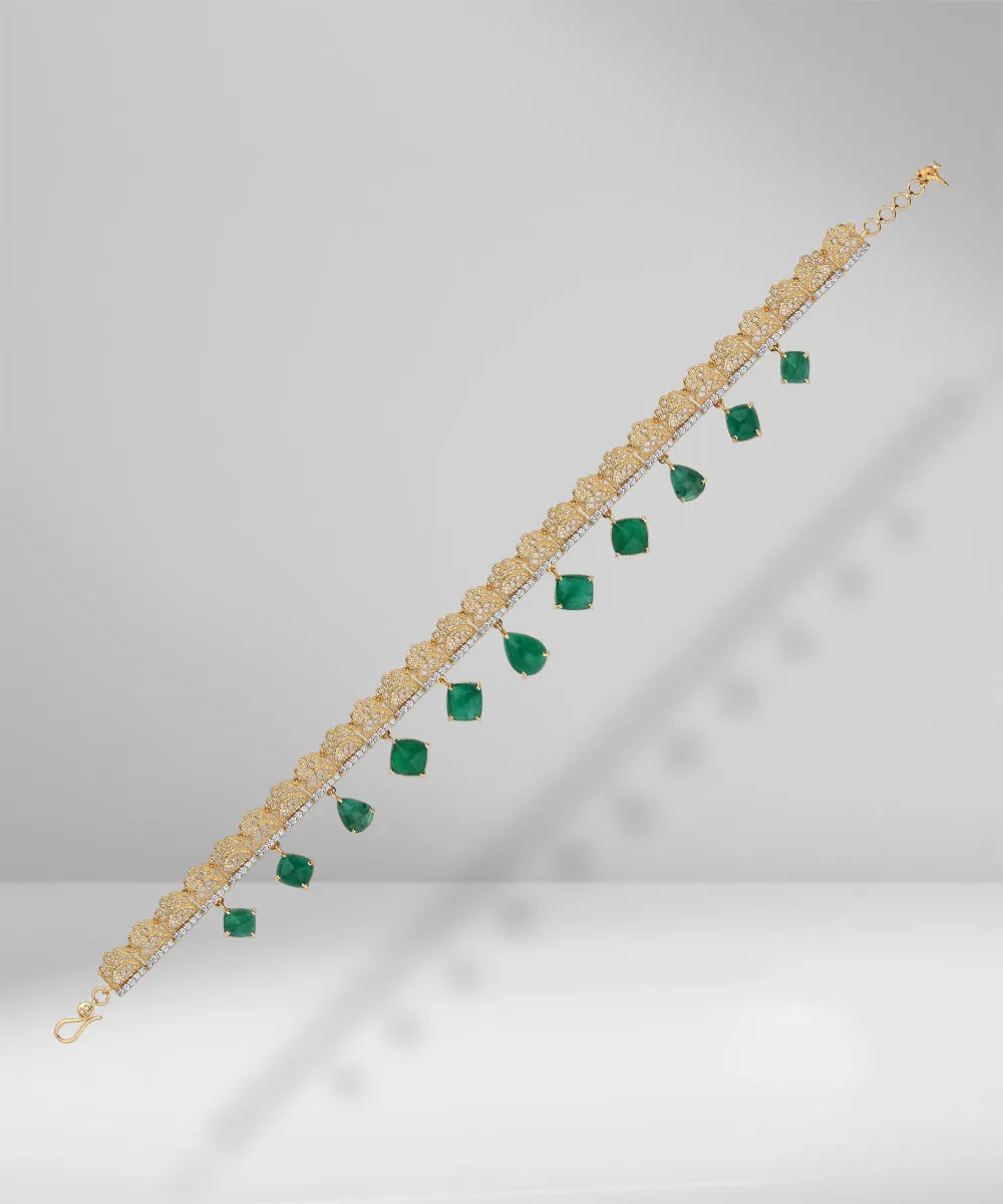 Hand Woven Gold Lace Necklace