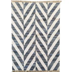 Hand-Woven Reversible Modern Contemporarty Kilim Rug (Size 5.0 X 7.0) Brrsf-1359