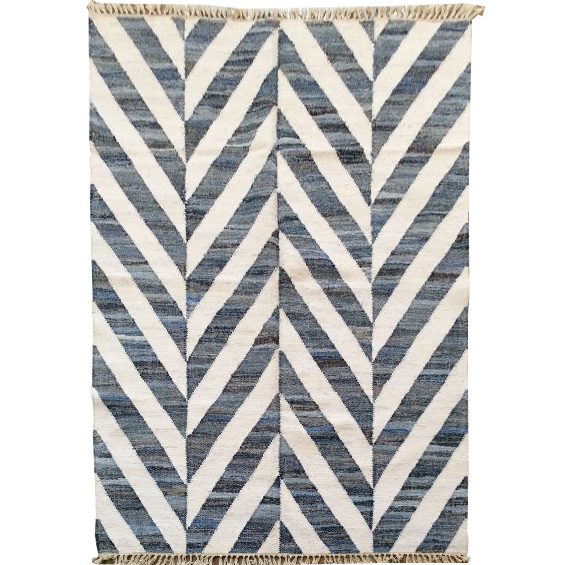 Hand-Woven Reversible Modern Contemporarty Kilim Rug (Size 5.0 X 7.0) Brrsf-1359