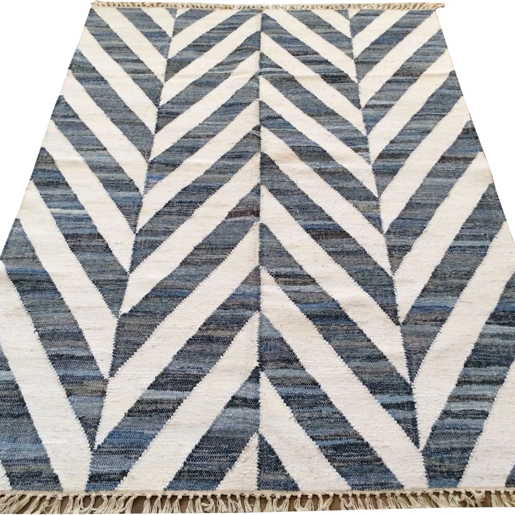 Hand-Woven Reversible Modern Contemporarty Kilim Rug (Size 5.0 X 7.0) Brrsf-1359