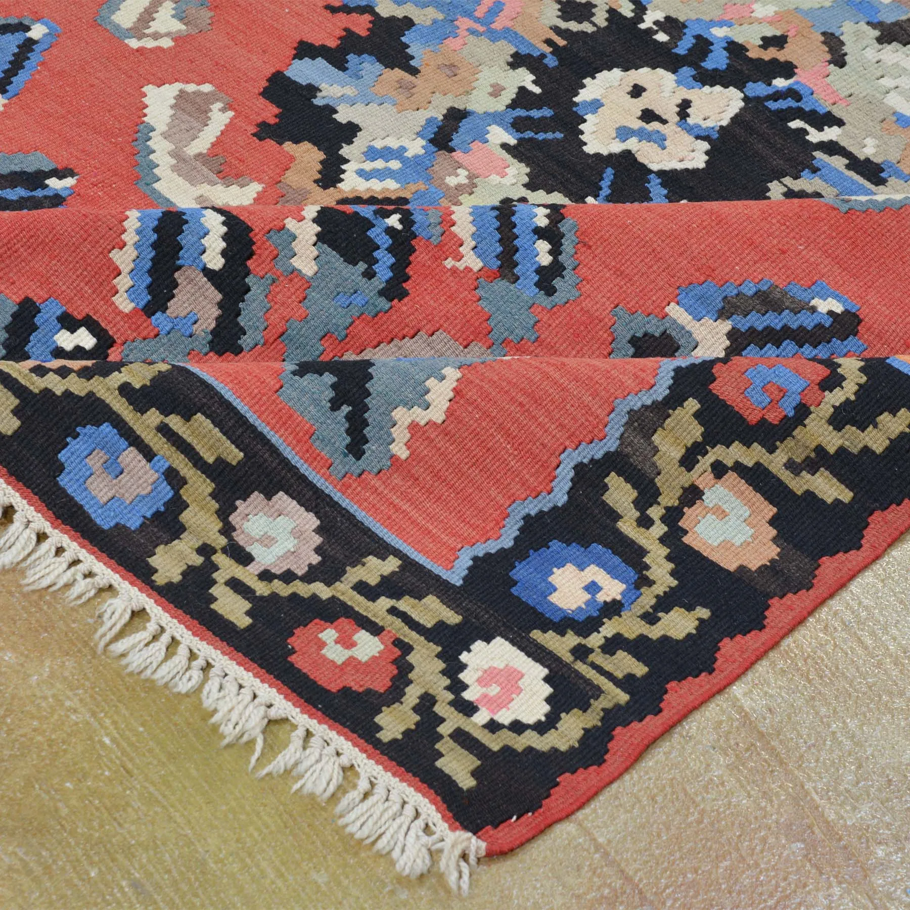 Hand-Woven Turkish Flatweave Kilim Handmade Wool Rug (Size 4.10 X 6.4) Brrsf-1389