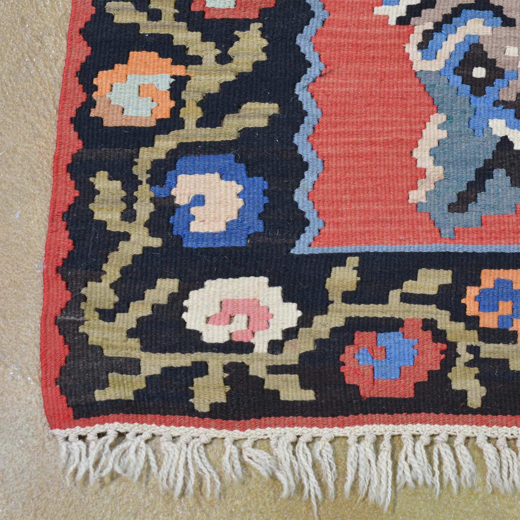 Hand-Woven Turkish Flatweave Kilim Handmade Wool Rug (Size 4.10 X 6.4) Brrsf-1389