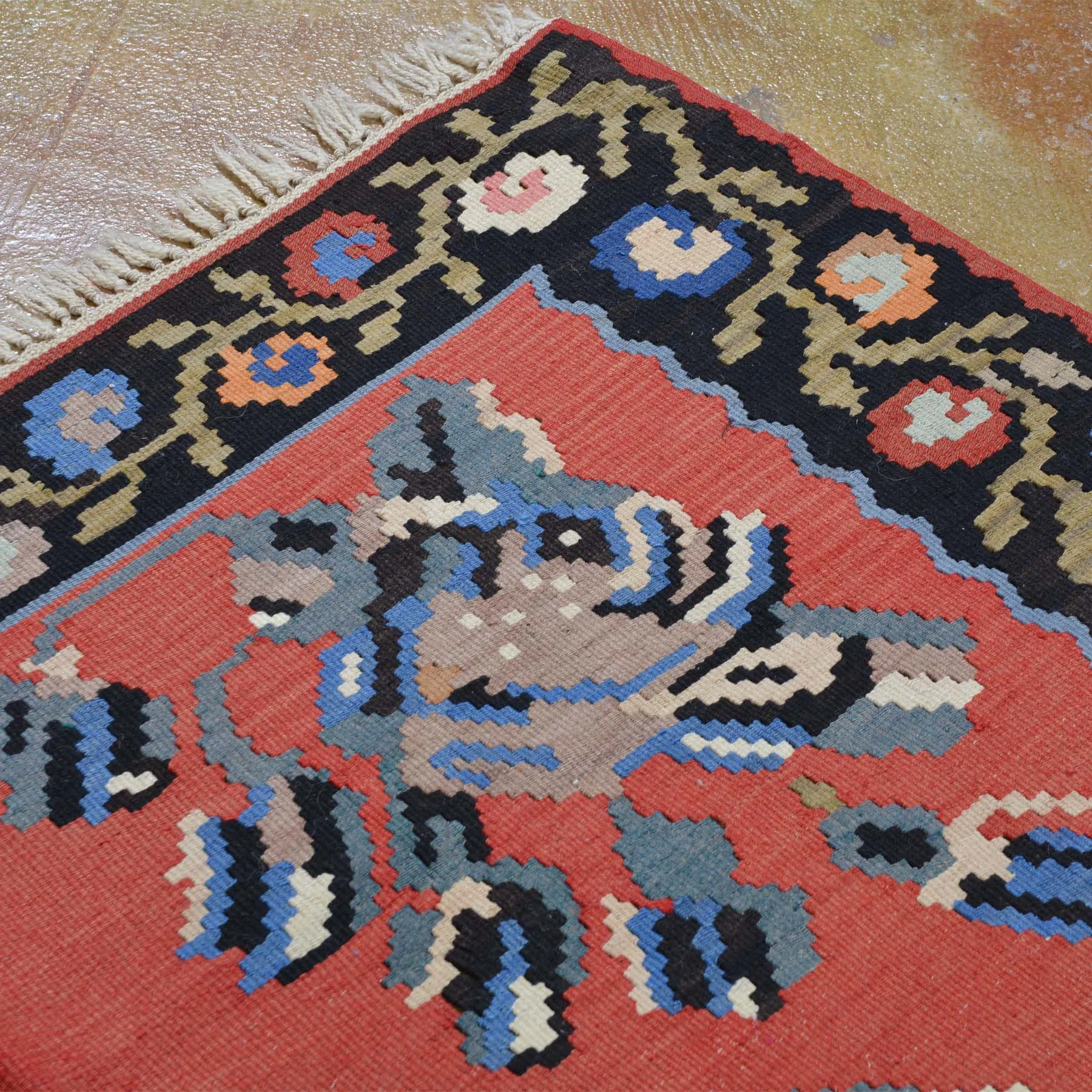 Hand-Woven Turkish Flatweave Kilim Handmade Wool Rug (Size 4.10 X 6.4) Brrsf-1389
