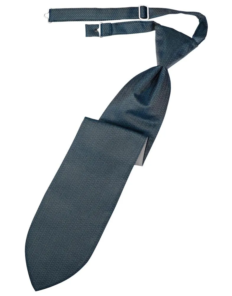Haze Blue Herringbone Necktie