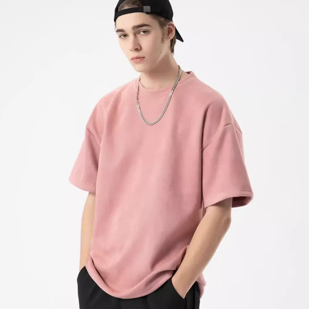 Heavy Solid Suede T-Shirt
