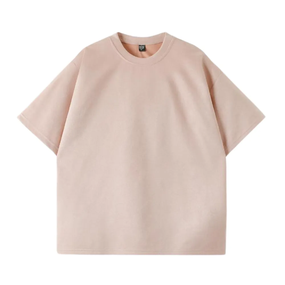 Heavy Solid Suede T-Shirt