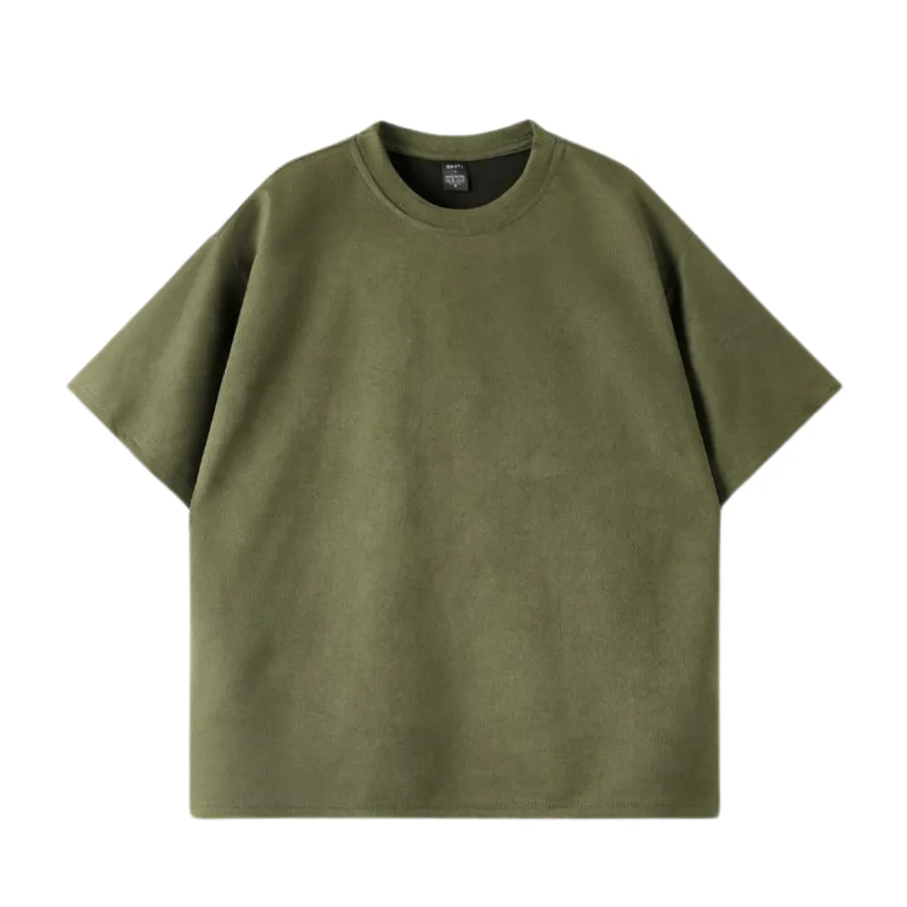 Heavy Solid Suede T-Shirt