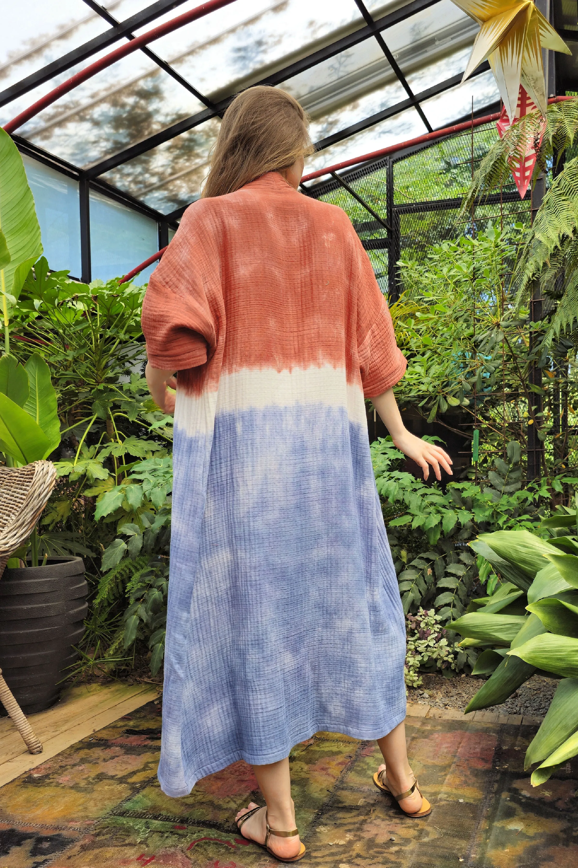 HESTIA Gauze Cotton Kimono For Women