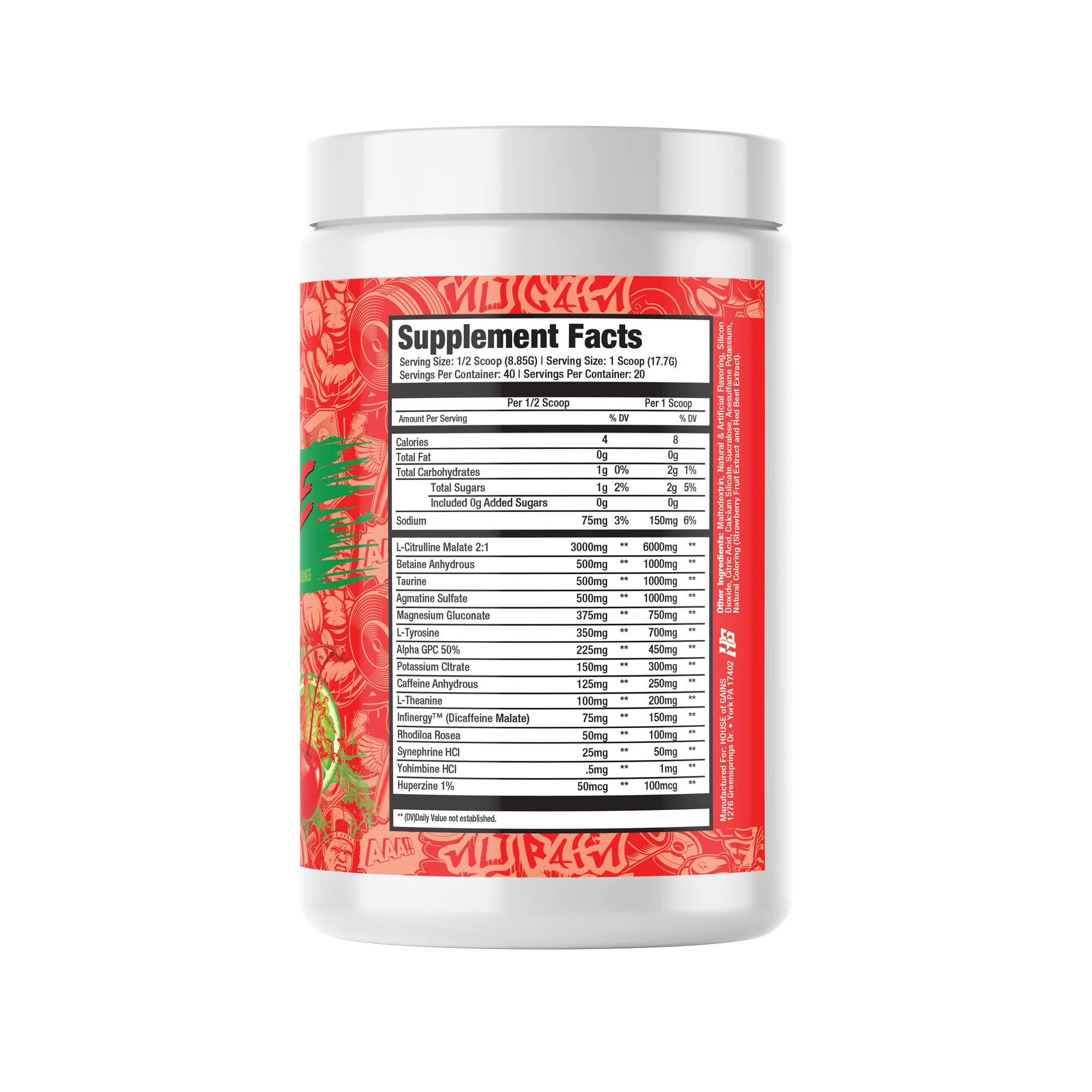 House of Gains Vengeance Pre Workout