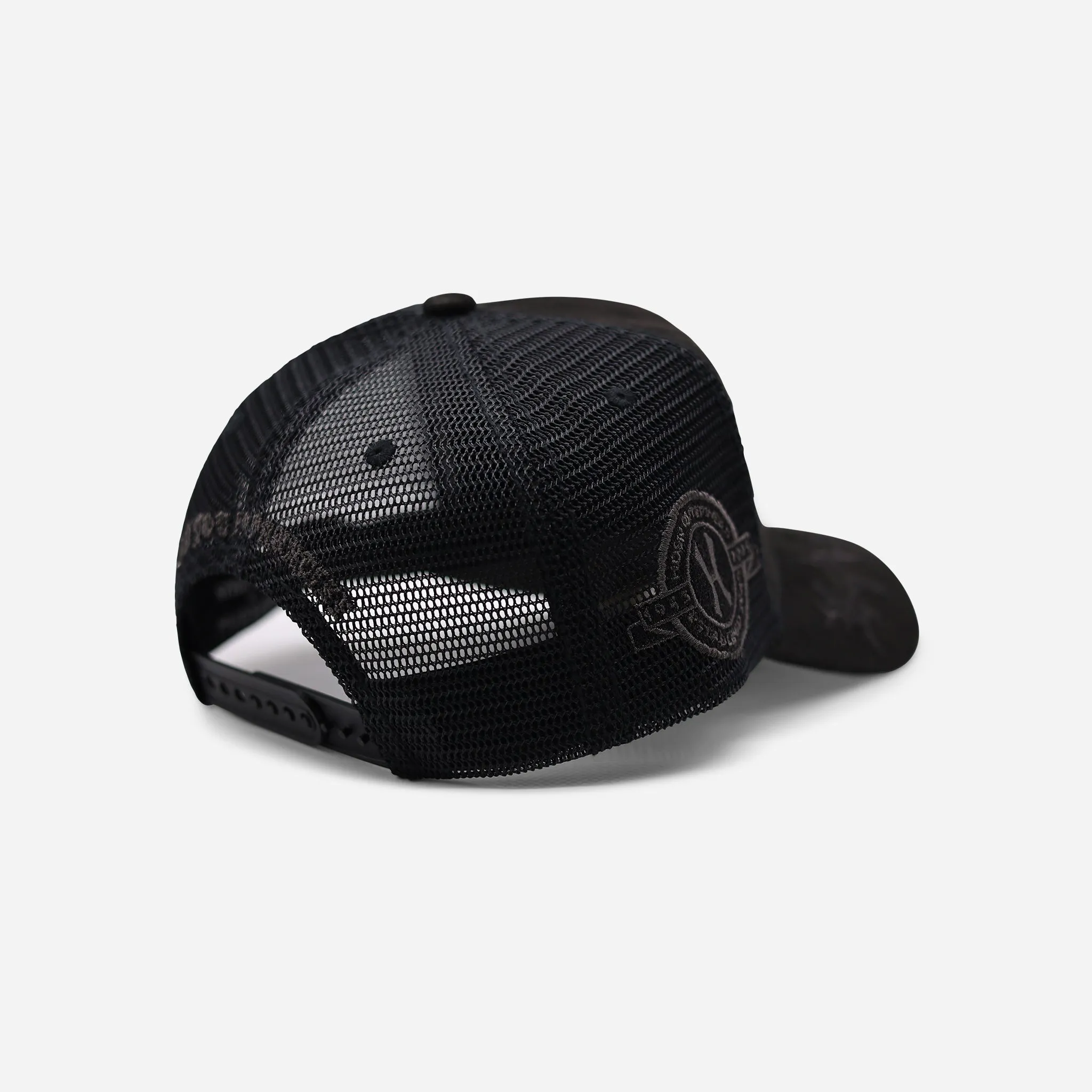 Hudson Suede Trucker Hat CD0286 Black/ Black