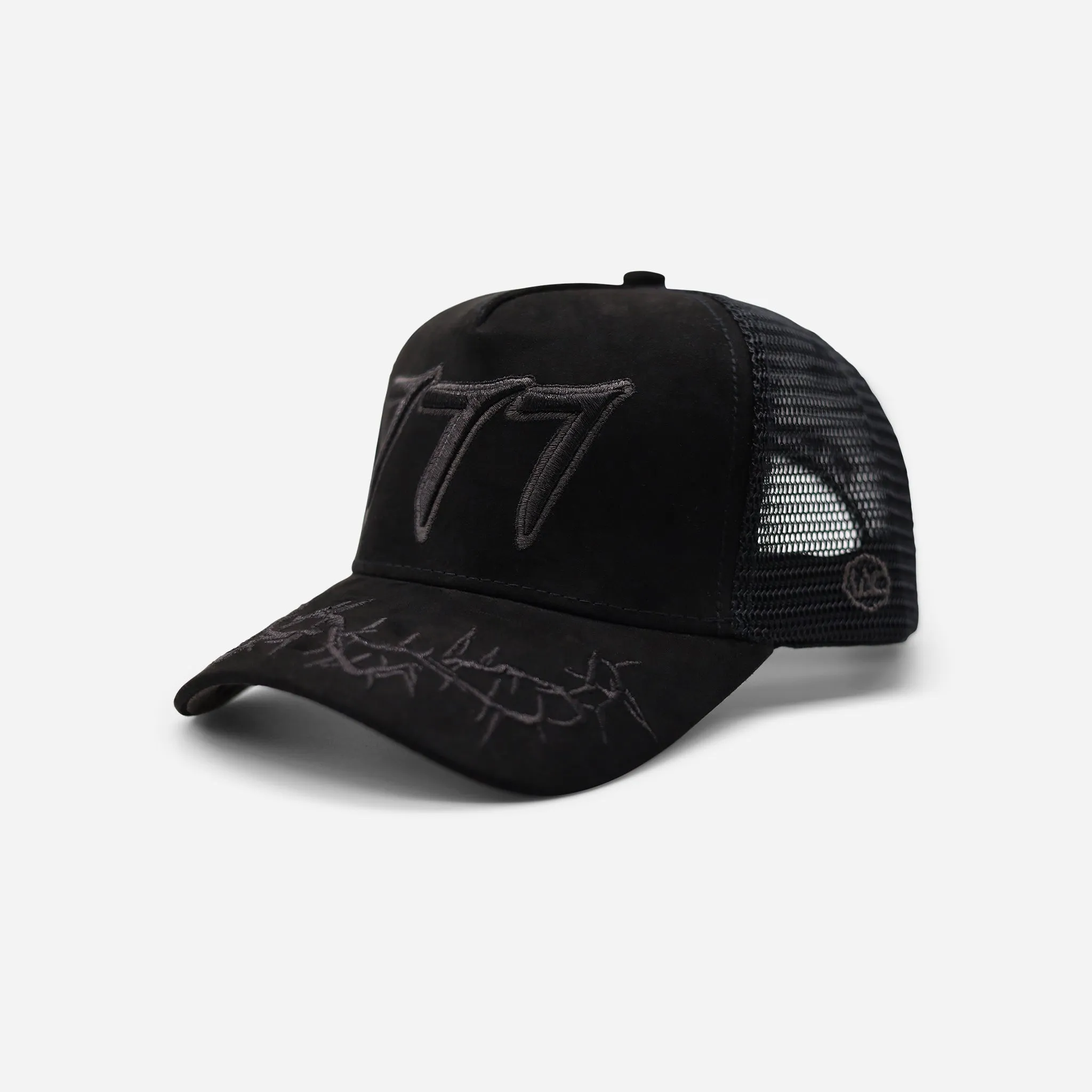 Hudson Suede Trucker Hat CD0286 Black/ Black