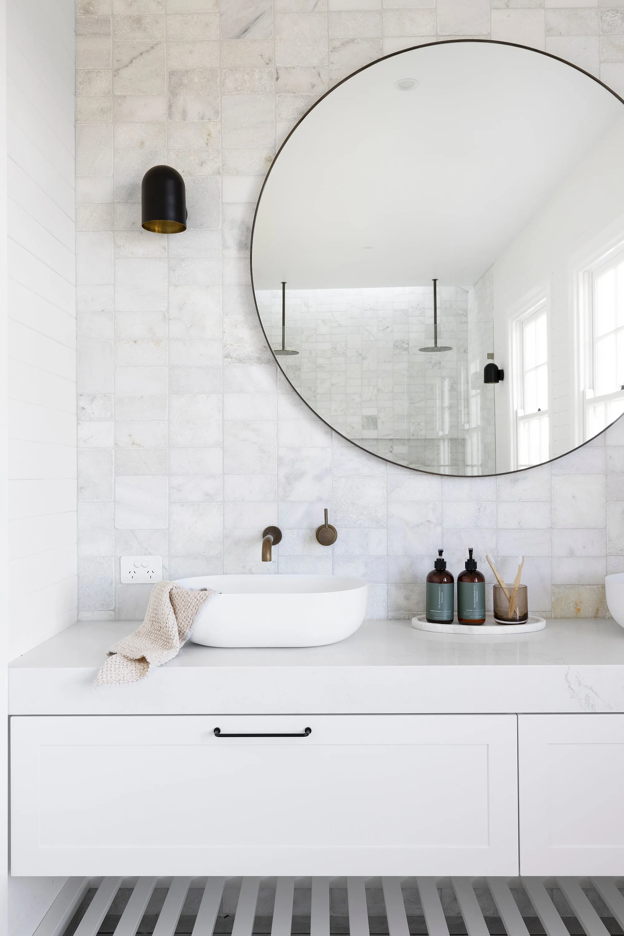 Hugi Matte White Stone Basin - 500mm - B1151
