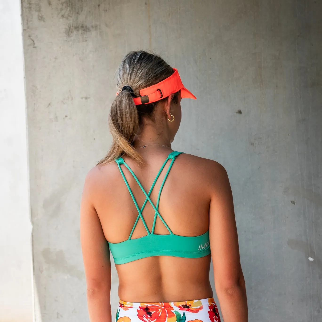 IMPI Strappy Girls Crop Top - Apple Green