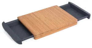 Internet’s Best Bamboo Cutting Board with Removable Drawer | Prep Storage | Chopping Slicing Wood Block Kitchen Board