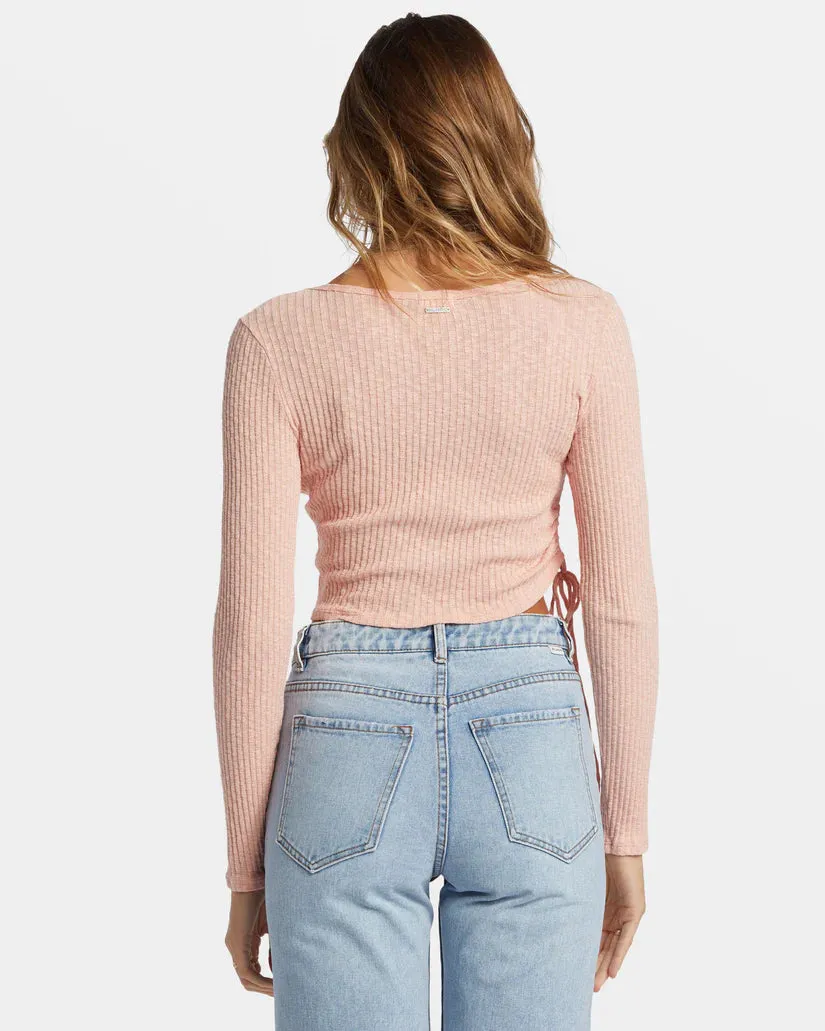 IT’S A VIBE LONG SLEEVE - PEACH