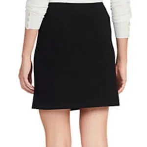 J. McLaughlin Suede Skirt Zipper Back Black