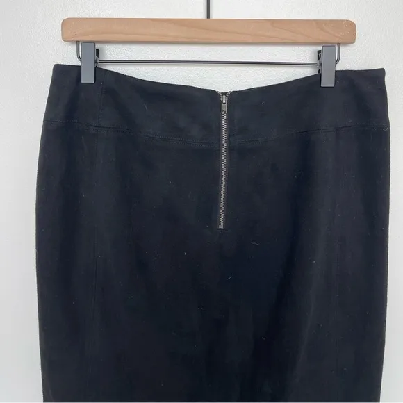 J. McLaughlin Suede Skirt Zipper Back Black