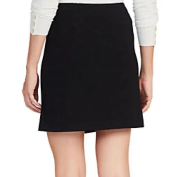 J. McLaughlin Suede Skirt Zipper Back Black