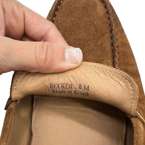 Jack Erwin Decker Driving Loafer Suede Chestnut Men’s Size 8