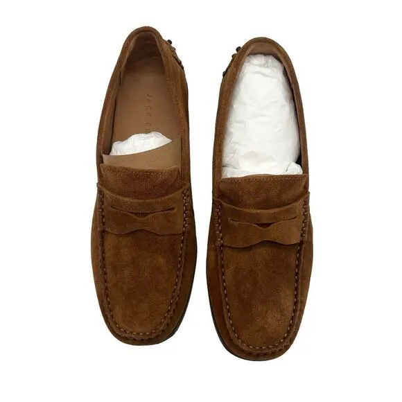 Jack Erwin Decker Driving Loafer Suede Chestnut Men’s Size 8