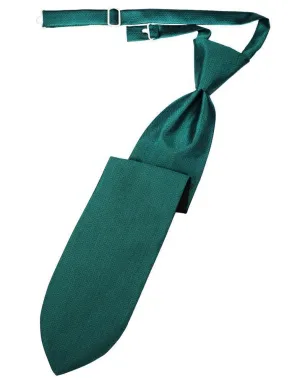 Jade Herringbone Kids Necktie