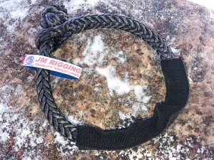 JM RIGGING 5/16" Black Soft Shackle Pure Dyneema SK78 w/ Black Protective Sleeve
