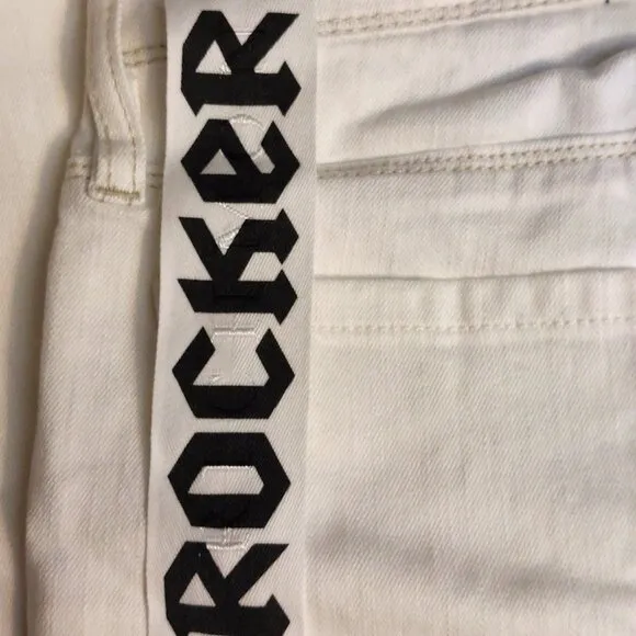 John Richmond ROCKER White Denim Jeans Sz 28 NWT