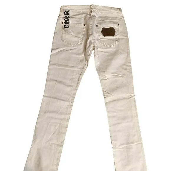 John Richmond ROCKER White Denim Jeans Sz 28 NWT